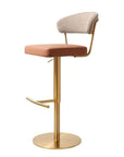 Rita - Gold And Brown Bar Stool