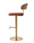 Rita - Gold And Brown Bar Stool
