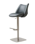 Sherlock - Steel And Grey Bar Stool