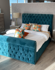 Jennifer - Teal 5ft King Bedframe
