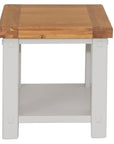 Bandon - Grey And Oak Lamp Table With Shelf