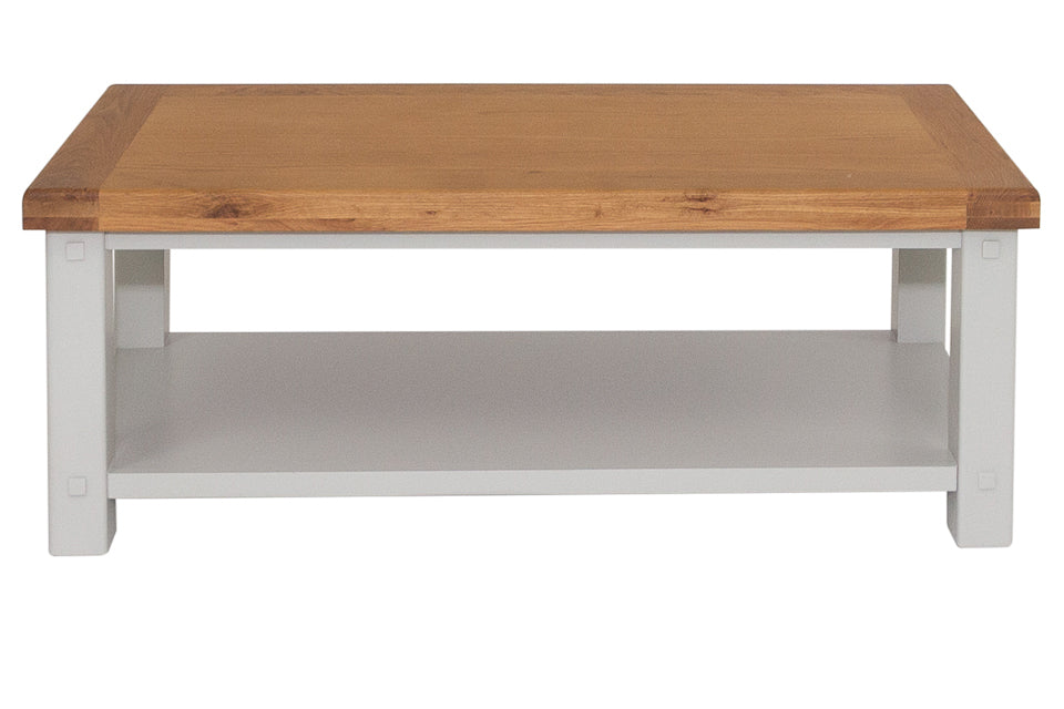 Bandon - Grey And Oak Coffee Table With Shelf
