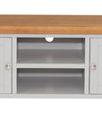 Bandon - Grey And Oak 2 Door Straight Tv Entertainment Unit