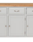Bandon - Grey And Oak 3 Door 3 Drawer Sideboard