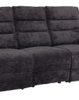 Bath 3 Seater charcoal fabric Power Recliner