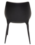 Cairo - Taupe And Black Faux Leather And Metal Dining Chair