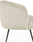 Danube - Cream Fabric Accent Armchair