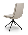 Eske - Taupe Faux Leather And Metal Dining Chair