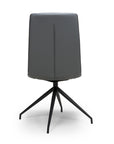 Eske - Grey Faux Leather And Metal Dining Chair