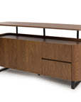 Fiji Smoked Oak Sideboard with raised shelf