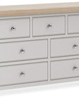 Kilronan - Taupe And Oak 3 Over 4 Wide Chest Of Drawers