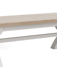 Kilronan - Grey And Oak Cross Leg Extension Dining Table 200-245Cm