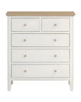 Eimear - Cream And Oak 2 Over 3 Chest Of Drawers