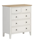 Eimear - Cream And Oak 2 Over 3 Chest Of Drawers