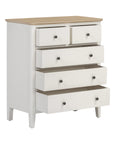 Eimear - Cream And Oak 2 Over 3 Chest Of Drawers