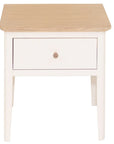 Eimear - Cream And Oak 1 Drawer Lamp Table