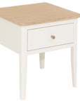Eimear - Cream And Oak 1 Drawer Lamp Table