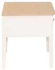 Eimear - Cream And Oak 1 Drawer Lamp Table