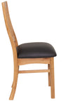 Claddagh - Oak Dining Chair With Faux Leather Seat