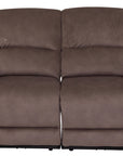 Brisbane - Brown Fabric 2 Seater Power Recliner Sofa