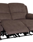 Brisbane - Brown Fabric 2 Seater Power Recliner Sofa