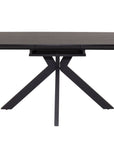Fiji - Black Extension Dining Table 1600-2000
