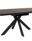 Fiji - Black Extension Dining Table 1600-2000