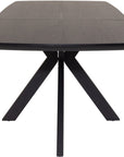 Fiji - Black Extension Dining Table 1600-2000