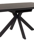 Fiji - Black Extension Dining Table 1600-2000