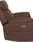 Jordan - Brown Fabric Power Recliner Chair