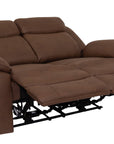 Jordan - Brown Fabric 2 Seater Power Recliner Sofa