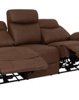 Jordan - Brown Fabric 3 Seater Power Recliner Sofa