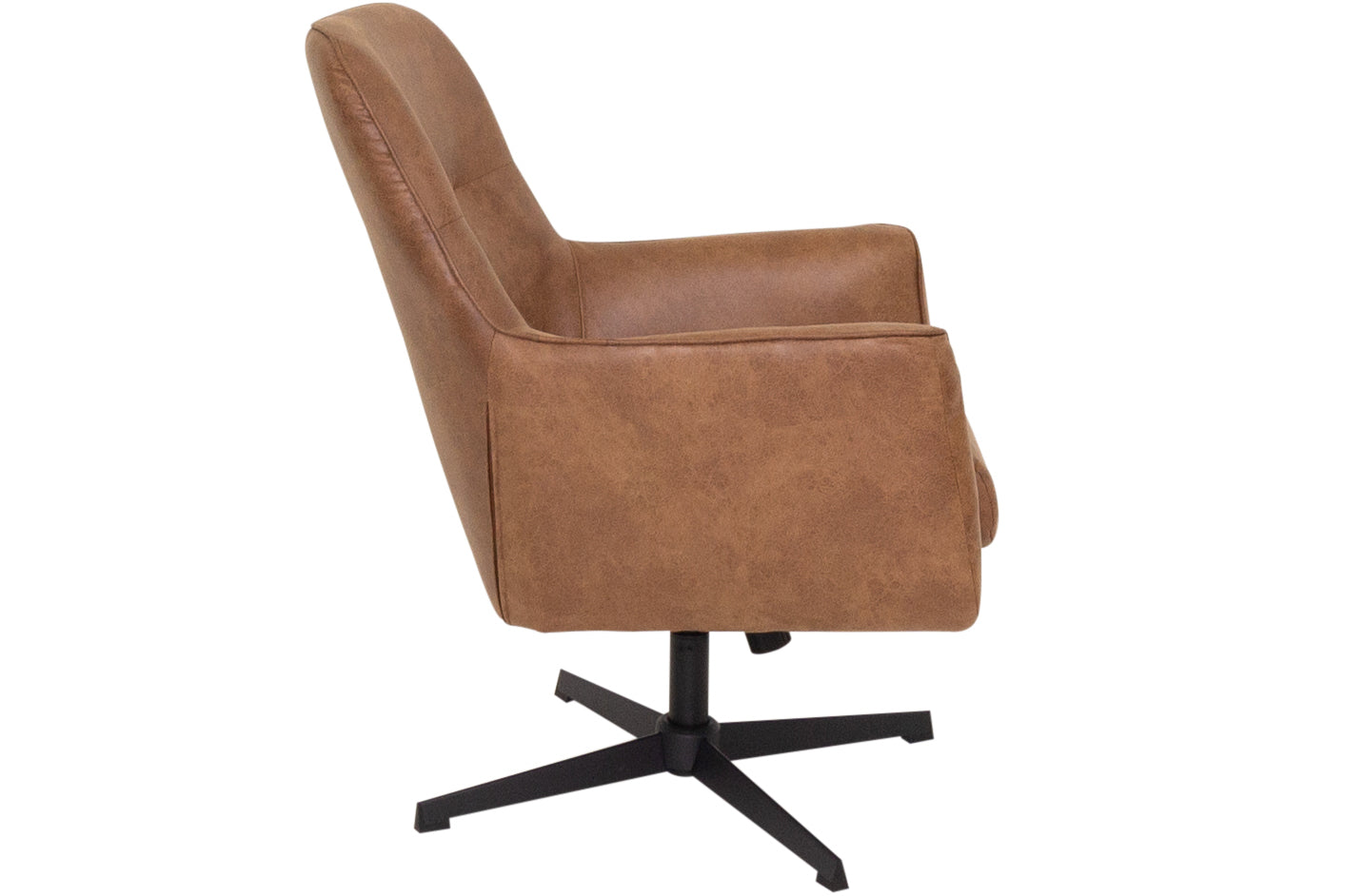 Liam - Brown Leather Accent Armchair
