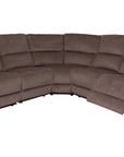 Belford - Brown Fabric Power Recliner Corner Sofa
