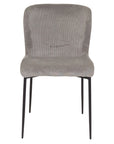 Newport - Grey Fabric And Metal Dining Chair