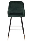 Sauron - Green Velvet Counter Stool