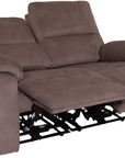 Belford - Brown Fabric 2 Seater Power Recliner Sofa