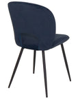 Slane - Blue Fabric And Metal Dining Chair (Navy)