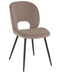 Slane - Grey Fabric And Metal Dining Chair