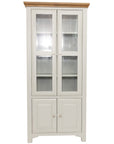 Simon - Grey And Oak Display Cabinet