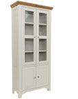Simon - Grey And Oak Display Cabinet