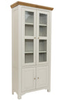 Simon - Grey And Oak Display Cabinet