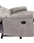 Kent - Grey Fabric 2 Seater Recliner Sofa