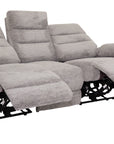 Kent - Grey Fabric 3 Seater Power Recliner Sofa