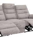 Kent - Grey Fabric 3 Seater Power Recliner Sofa