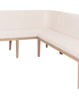 Zara - Cream And Oak Corner Bench