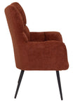 Flora - Red Fabric Accent Armchair