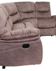 Sabine - Taupe Fabric Corner Recliner Sofa (Rhf)