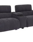 Sinatra - Fabric 3 Seater Sofa with Console and Speaker