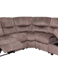 Sabine - Taupe Fabric Corner Recliner Sofa (Rhf)